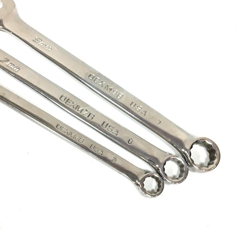 Snap-on（スナップオン） ショートコンビネーションレンチ 3本セット