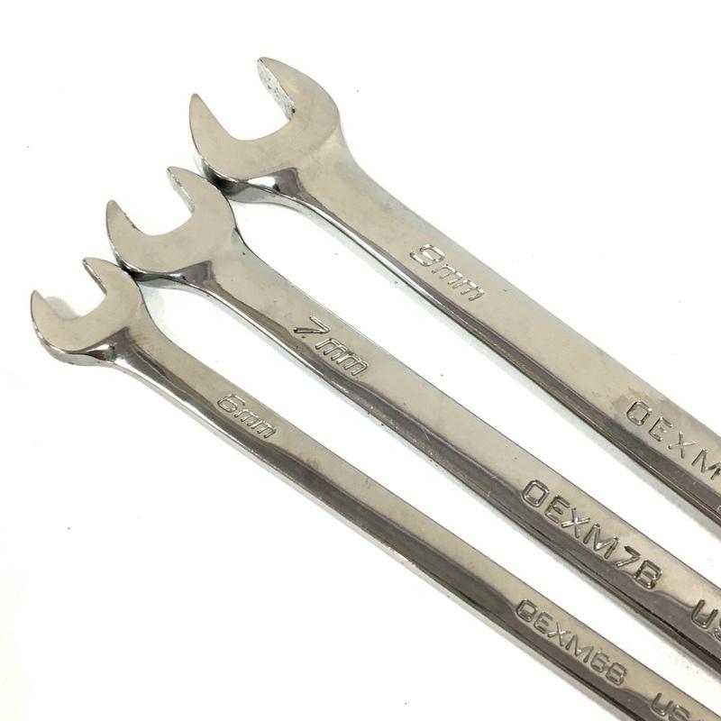 Snap-on（スナップオン） ショートコンビネーションレンチ 3本セット