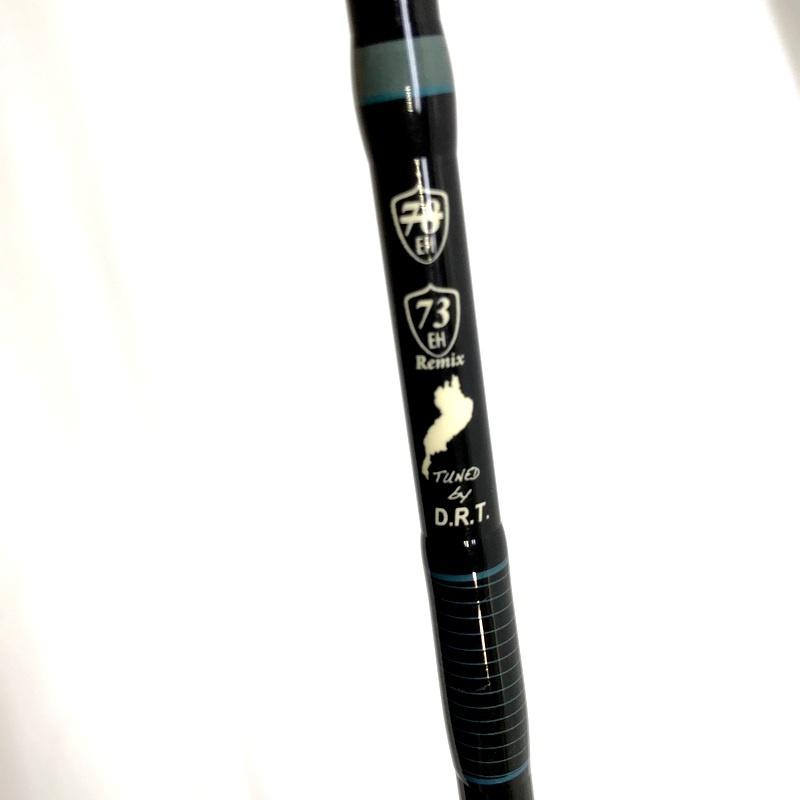 DRTxツララ エルホリゾンテ 73リミックス コラボ バスロッド ブラック