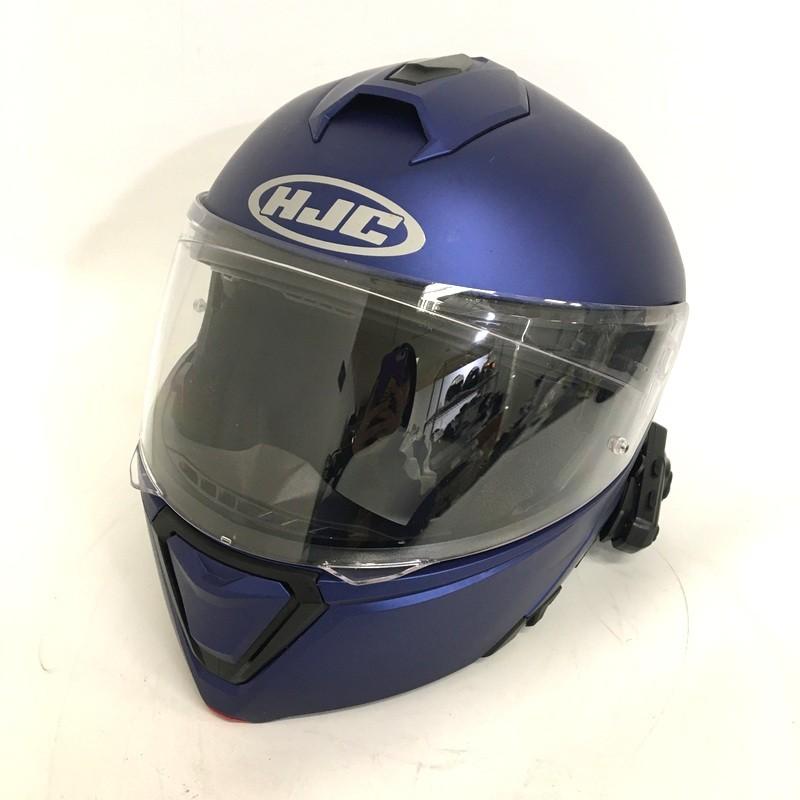 HJC i90 システムヘルメット 除菌消臭済 セミフラットメタリックブルー