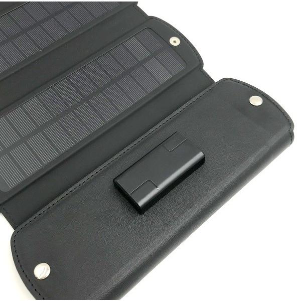 ヒロ・コーポレーション 8パネルソーラー充電器 HDL-8PS01-Bk
