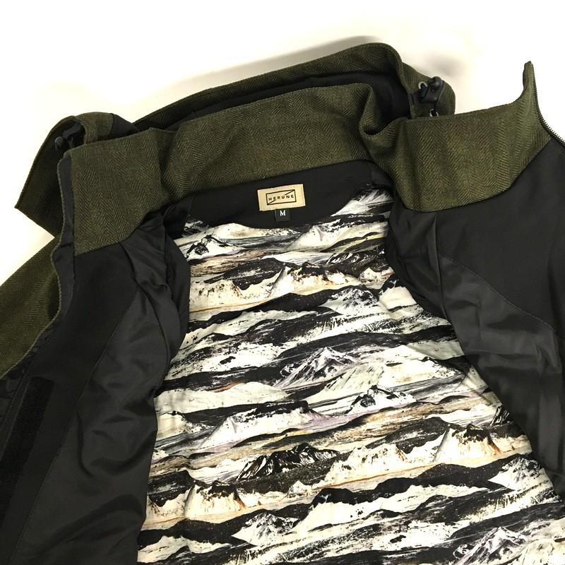 HERUNE HRN-004 マニングHRパーカージャケット ブラック カーキー M