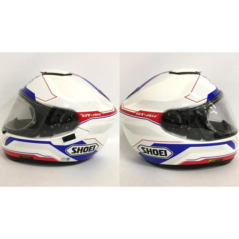 SHOEI GT-Air JOURNEY フルフェイスヘルメット 内装洗濯済 ブルー レッド Mサイズ オートバイ ツーリング ライディング バイク用品 ショウエイ ◇TA2192 | GT-Air | 04