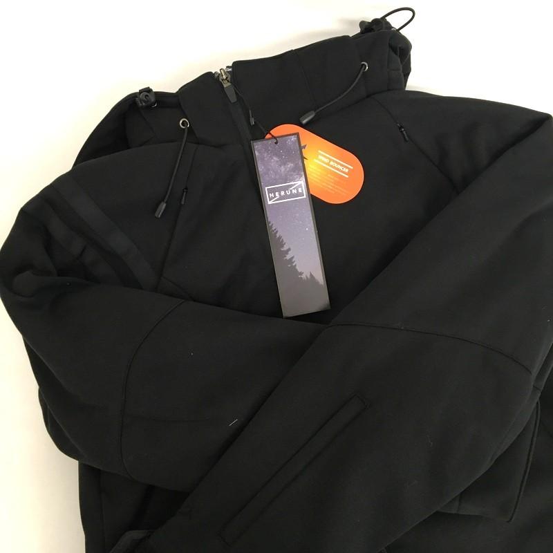 ★未使用★ヒルネ マニングダブルビー パーカージャケット HRN-002 WM 未使用 HERUNE HEN-002 マニングWBパーカージャケット ブラック L