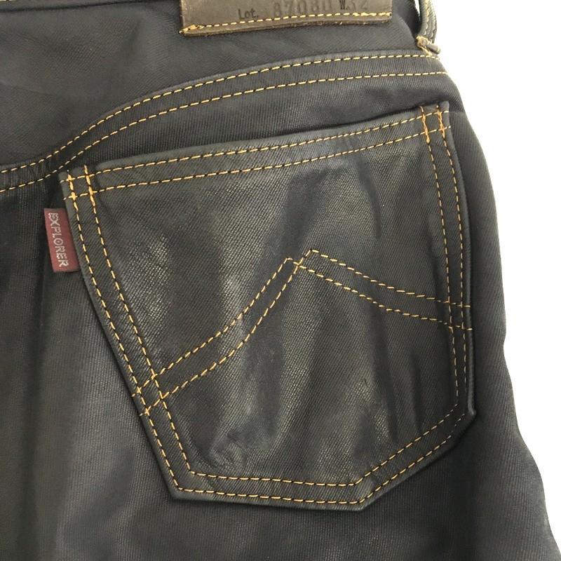 クシタニEXPLORER レザー ブラックまメッシュパンツ クシタニEXPLORER レザー ブラックまメッシュパンツ