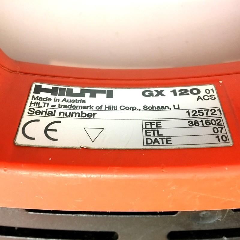 HILTI ヒルティ ガス式鋲打ち機 X-120 GM40 ガス 鋲打ち機 機械設備用