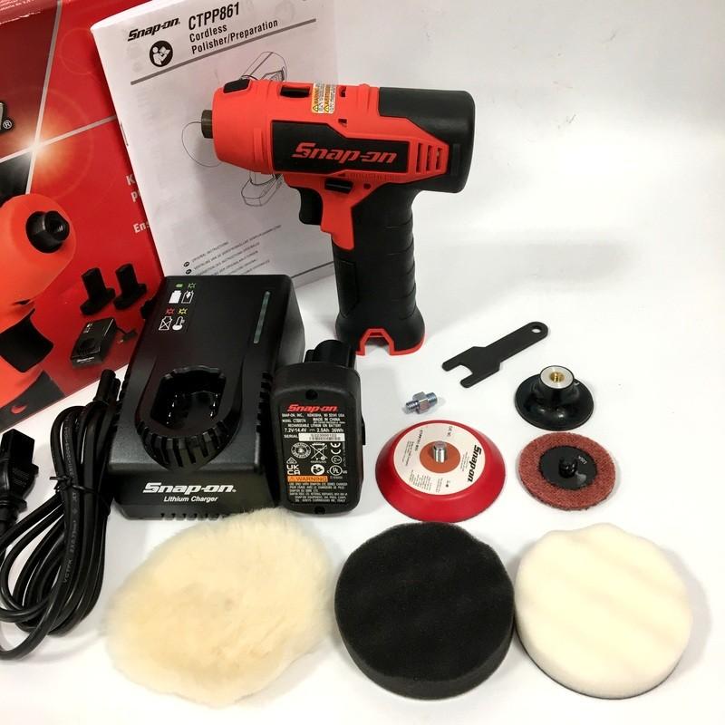 スナップオン　CTPP861　マイクロ　ポリッシャー　バッテリー２個 Snap-on（スナップオン） 未使用 コードレスポリッシャー CTPP861 フル