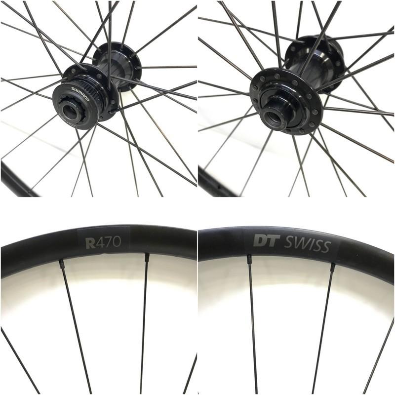 DT SWISS R470 ホイールセット ブラック（タイヤ、リムテープ付き）