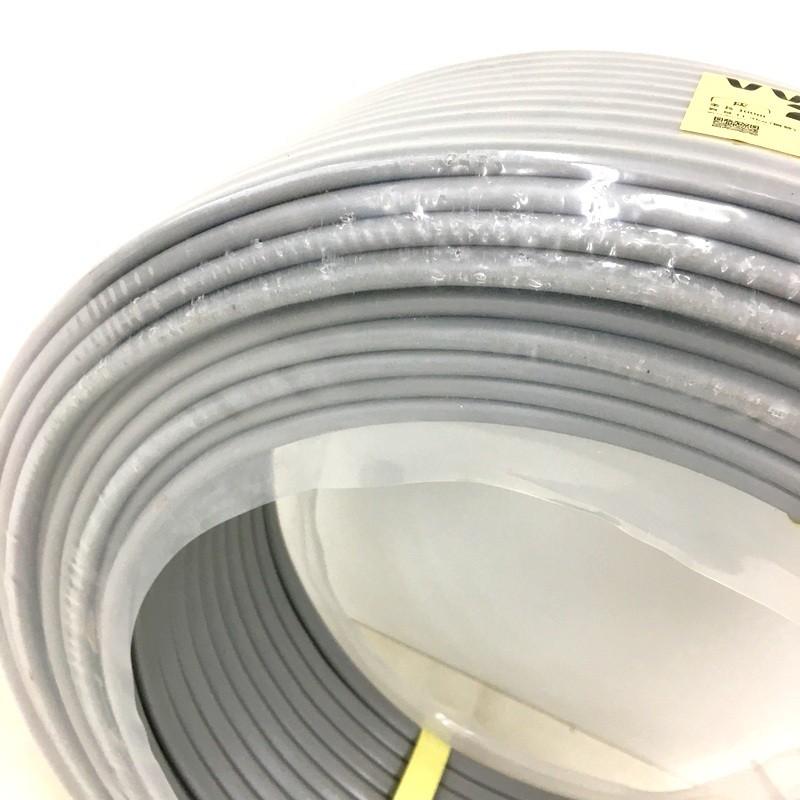 富士電線工業 VVFケーブル 2×2.0mm 灰色 100m 黒白 600Vビニル絶縁