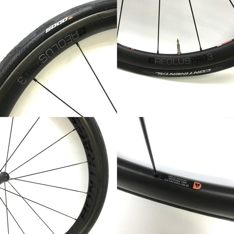ボントレガー Aeolus Pro 3 TLR ロード ホイール美品タイヤ付き ボントレガー BONTRAGER アイオロス プロ AEOLUS PRO 3 TLR