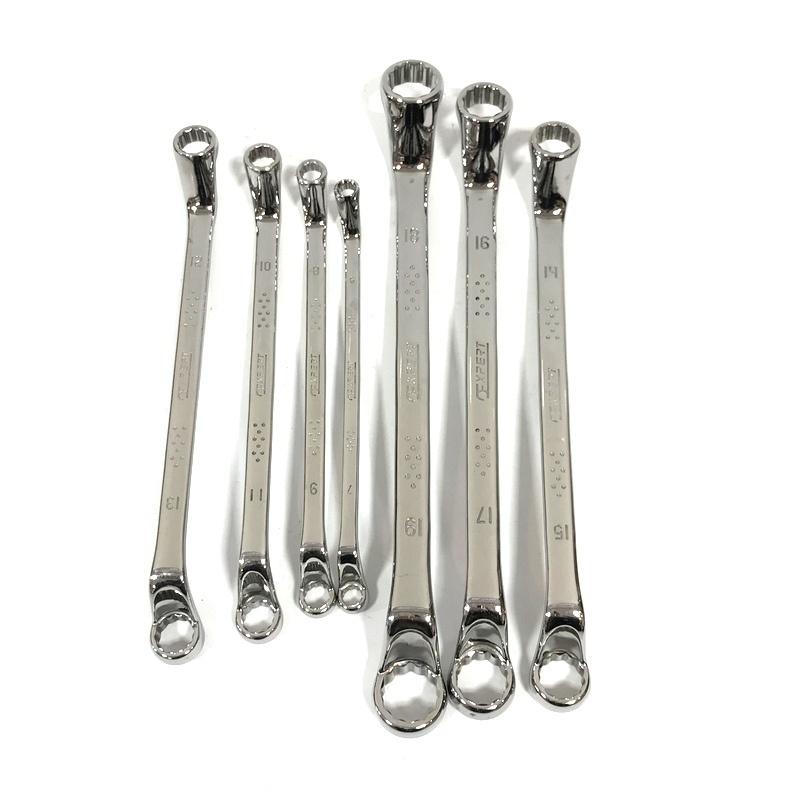 エキスパート 7Pc オフセットメガネレンチセット E111712 保存袋付き 