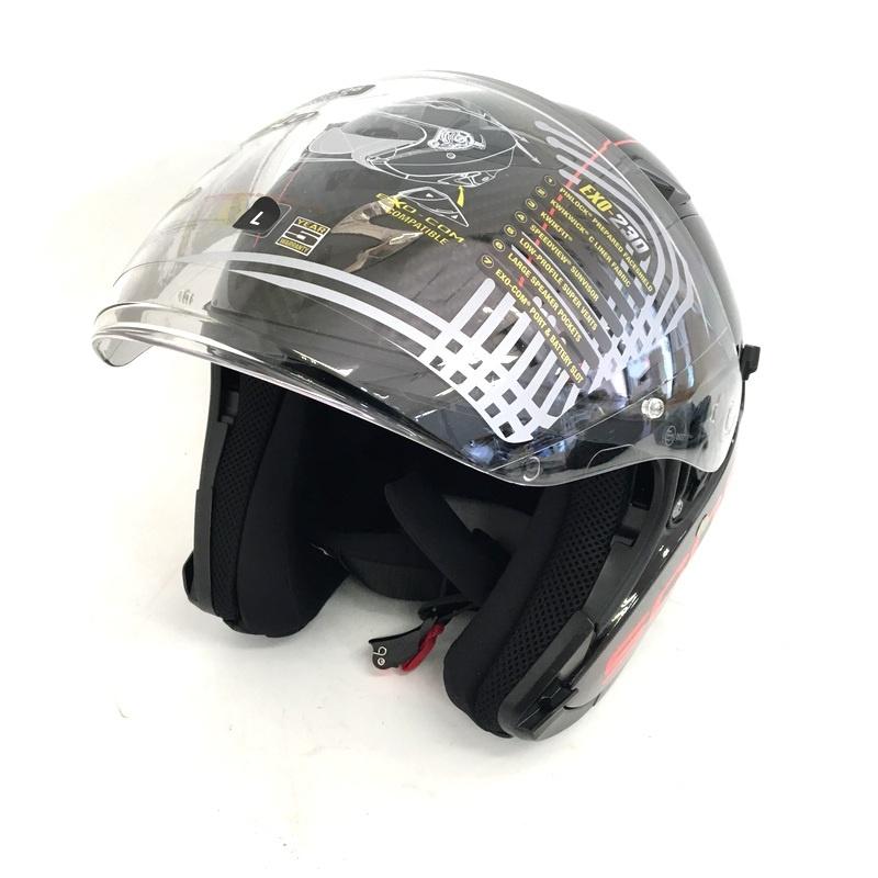 SCORPION EXO-230 QR ジェットヘルメット 除菌消臭済 Lサイズ ブラック