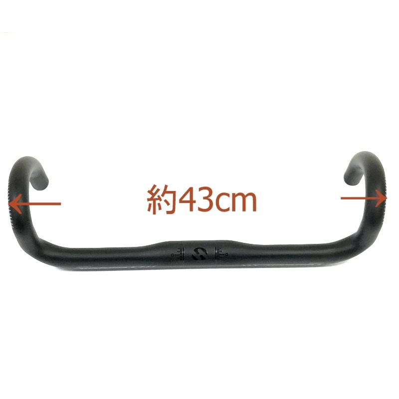 TOSEEK トシーク カーボンドロップハンドル 自転車パーツ ブラック