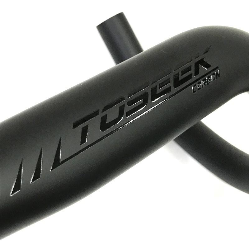 TOSEEK トシーク カーボンドロップハンドル 自転車パーツ ブラック