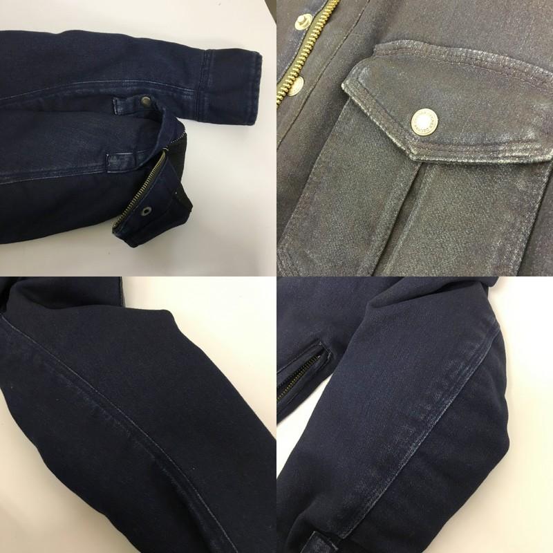 DEGNER 20SJ6 ニットデニムシャツ Mサイズ ネイビー ニット
