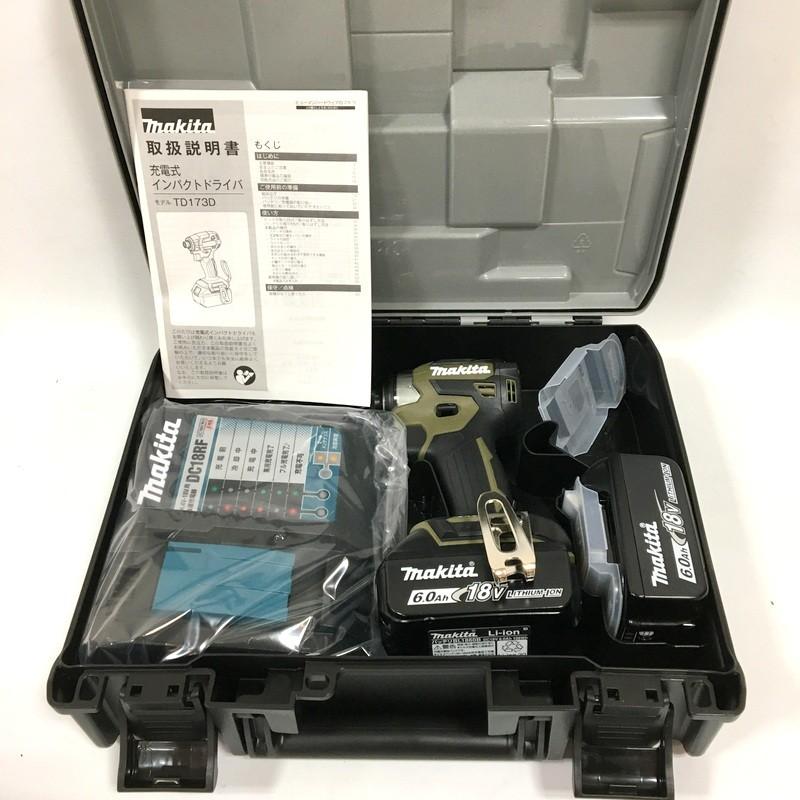 Makita - ДД【中古】MAKITA マキタ インパクトドライバ 未使用品(S) 本体のみ コードレス式 18v TD173DRGXO オリーブ マキタ 未使用 充電式インパクトドライバ TD173DRGXO フルセット