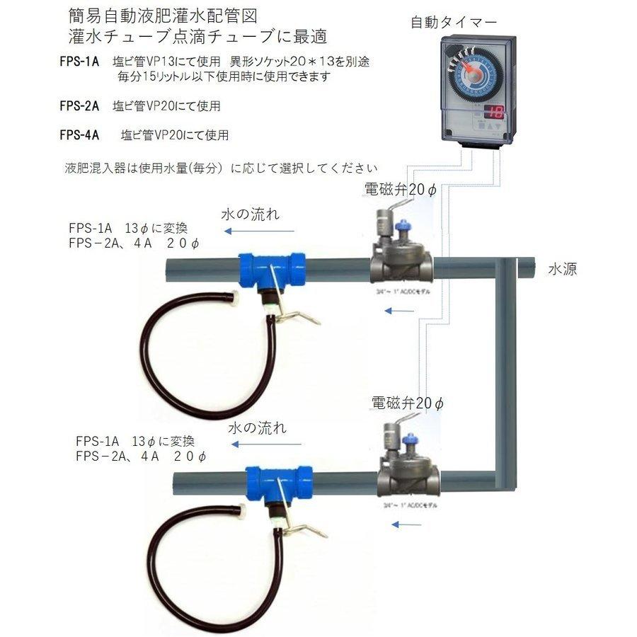 エフピーエスFPS液肥混入器混入機塩ビ管変換パイプセット灌水チューブ 