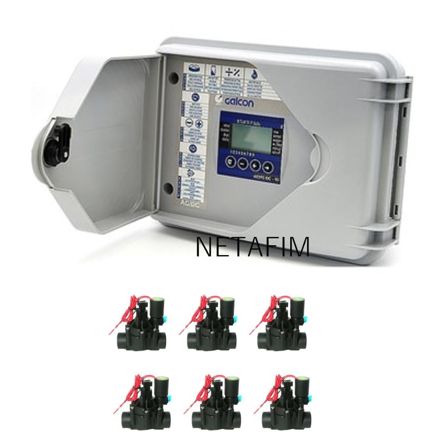 ネタフィムアクアタイム AC9−1台 電磁弁SV−C25 −6台セット