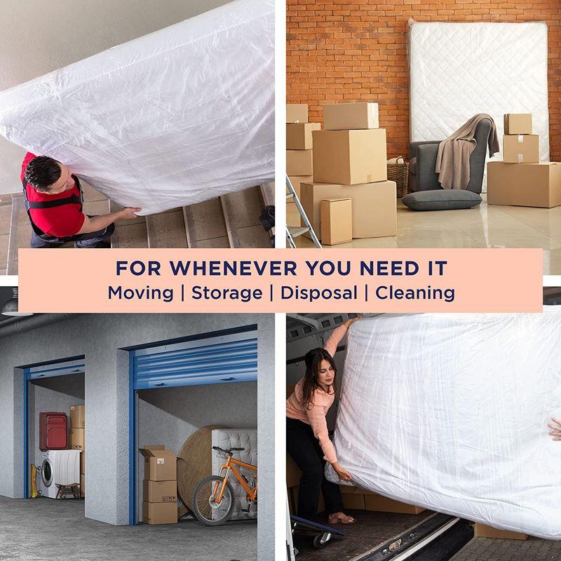 UltraBlock(ウルトラブロック) マットレス収納バッグ 引っ越し/廃棄用に 高耐久プラスチックカバー&プロテクター 防水