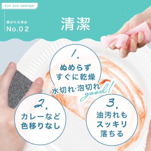 【期間限定】サンサンスポンジ 夏 2026  4色セット キッチンスポンジ 食器洗い お風呂 レンジ周り 用途いろいろ 驚きの水切れ＆泡立ち 丈夫で長持ち 台所用品 |  | 04