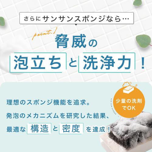 【期間限定】サンサンスポンジ 夏 2026  4色セット キッチンスポンジ 食器洗い お風呂 レンジ周り 用途いろいろ 驚きの水切れ＆泡立ち 丈夫で長持ち 台所用品 |  | 06