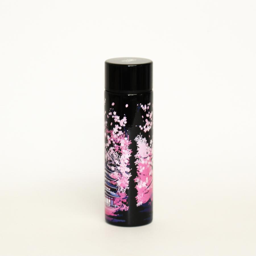 山中塗ステンレスマグボトル 140ml 桜 さくら 小型ステンレスボトル