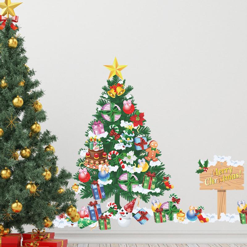 ウォールステッカー クリスマス 壁紙   クリスマスツリー  飾り 冬 クリスマス おしゃれ 室内 植物 クリスマスツリー家庭店舗飾り 貼るだけ簡単 50×70 標　C08｜sunsway-onlineshop｜04