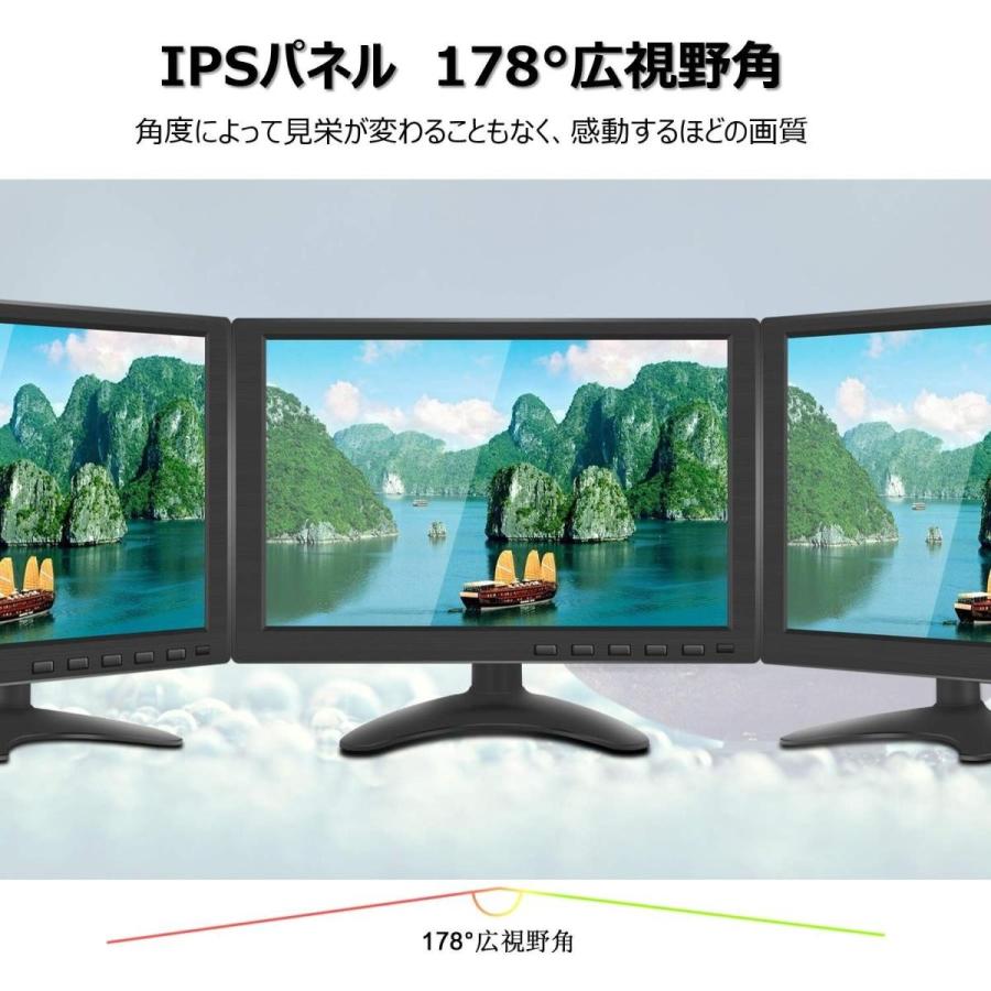 ディスプレイ モニター hdmi 10.1インチ IPS 液晶 大画面 オンダッシュ スピーカー 内臓 USB メモリー データー 再生 HDMI VGA RCA 対応｜sunsway-onlineshop｜02