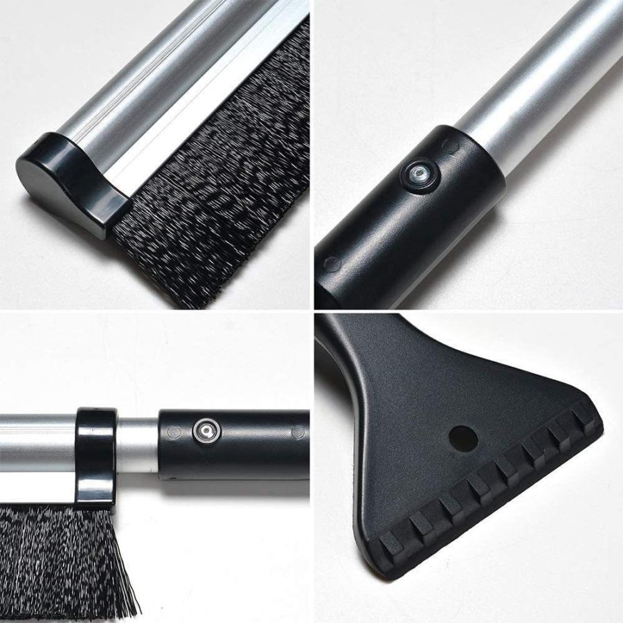 スノーブラシ 車用 除雪ブラシ アイススクレーパー 雪シャベル スノー