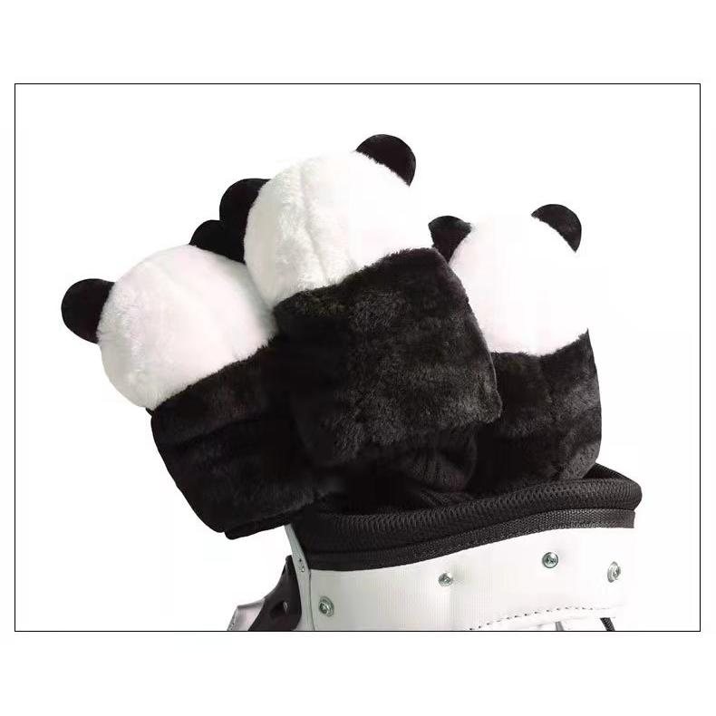 ゴルフドライバーカバー ヘッドカバー PANDAパンダ仕様 ゴルフクラブヘッドカバー ゴルフウッドカバー セットゴルフドライバーカバー