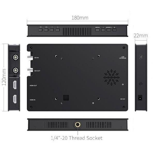 送料無料】FEELWORLD FW703 7インチワイド フィールド モニター (SDI