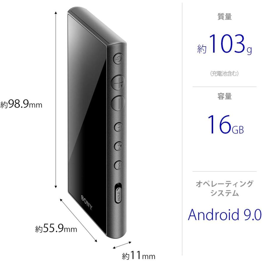 WALKMAN ソニー SONY ウォークマン NW-A105HN(B) 16GB ブラック