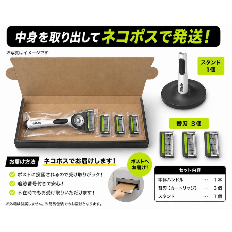 新品未開封★Gillette Labs 本体 替え刃セット Gillette Labs 【送料無料】Gillette ジレット 髭剃り 本体 替刃 3個