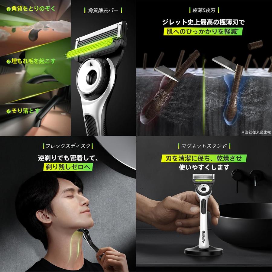Gillette Labs 【送料無料】Gillette ジレット 髭剃り 本体 替刃 3個