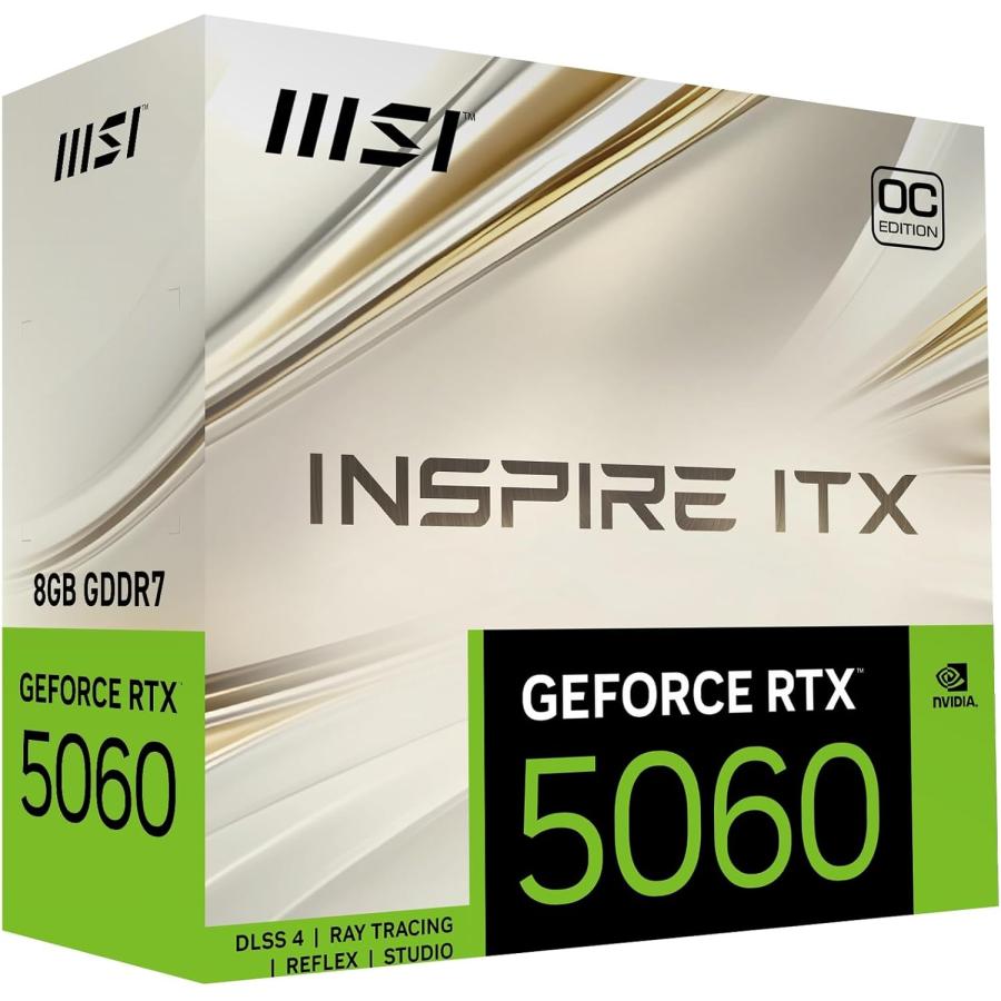 MSI GeForce RTX 5060 8G INSPIRE ITX OC グラフィックスボード