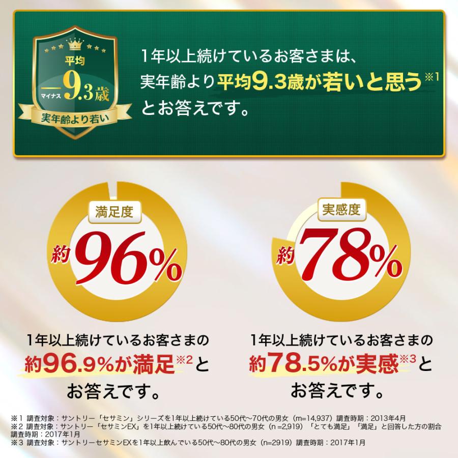 サントリー セサミンex 約90日分270粒 3個セットまとめ売り