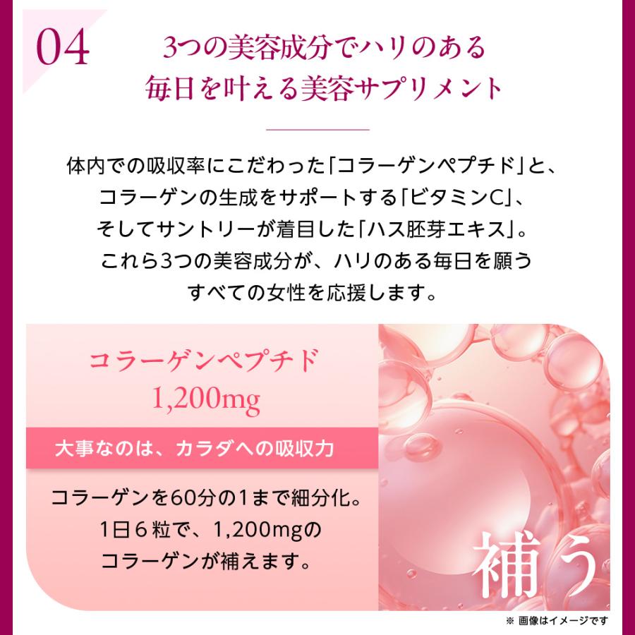 サントリーウエルネス コラーゲン プルミエール サプリメント 180粒(約