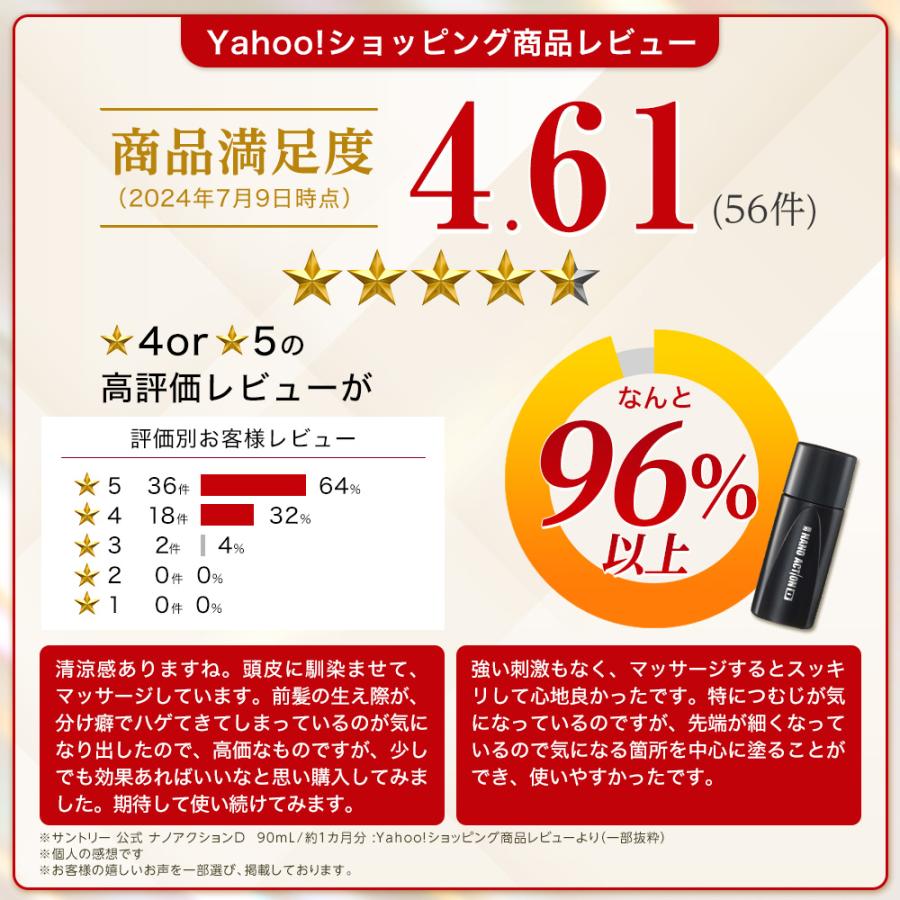 サントリーウエルネス ナノアクションD 育毛剤 医薬部外品 90mL(約1