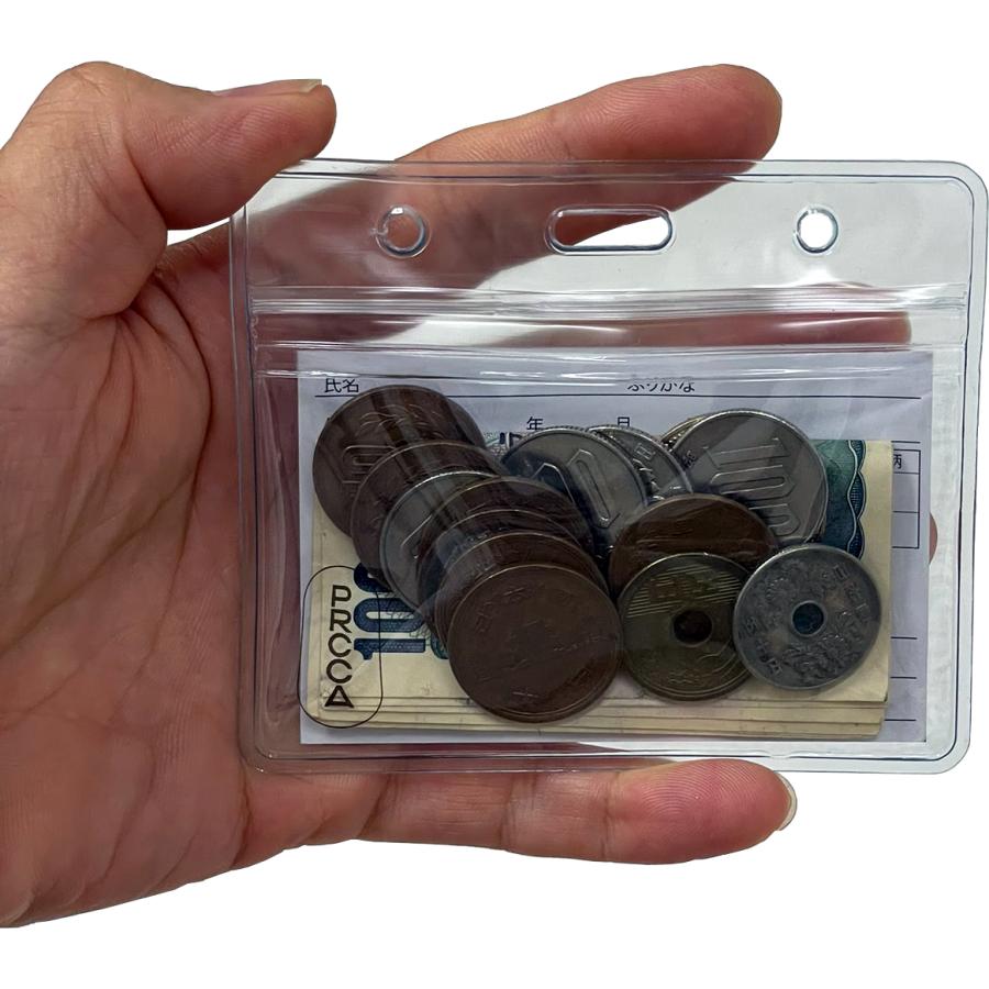 防水エマージェンシーカードケース 小銭入れ ミニ財布 チャック