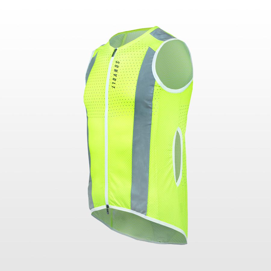 SUNVOLT HI-VIZ ベスト［高視認性反射ベスト］(ネオンイエロー） 究極に光る反射ベスト (ネオンイエロー） : サンボルト ヤフー店