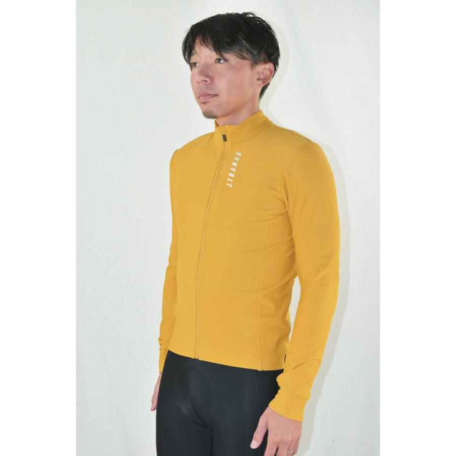 SALE 20%OFF】サーマル長袖ジャケット [山吹からし]【返品・ 交換不可