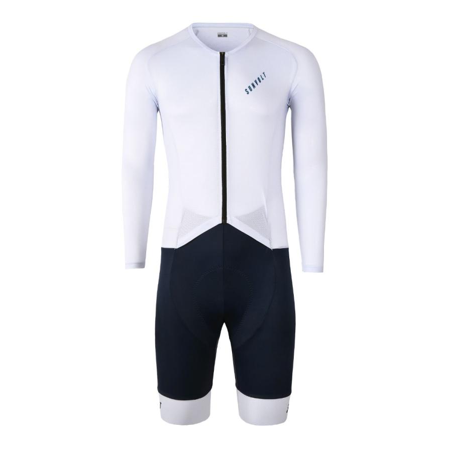 スタンダード長袖セパレートワンピース2026 [アッシュブルーxネイビー