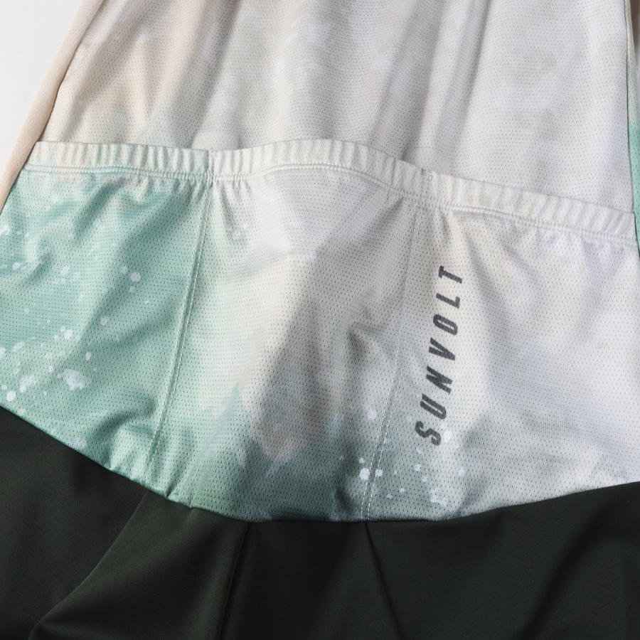 スタンダード半袖セパレートワンピース ［カーキxカーキパンツ