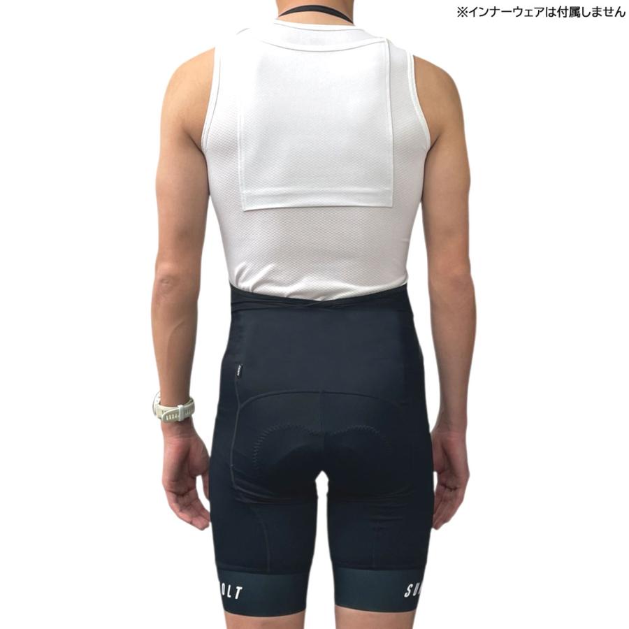 SUNVOLT ホルターネックビブタイツ L ブラック/ホワイト 受注生産》ホルターネックビブパンツ ［ブラック］【ご予約4/26まで・6