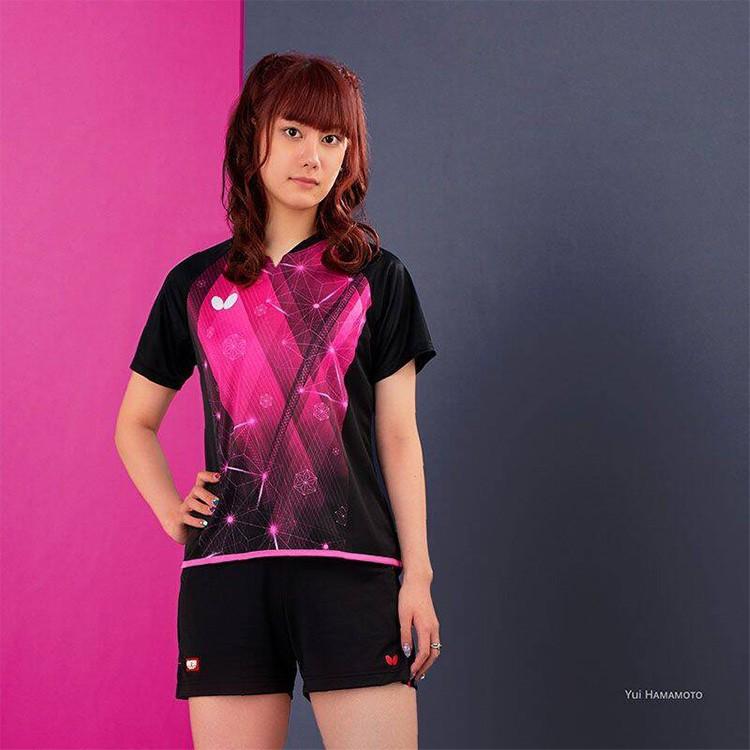 卓球ユニフォーム バタフライ Butterfly エルフィル シャツ ゲームシャツ レディース B サンワード 通販 Yahoo ショッピング