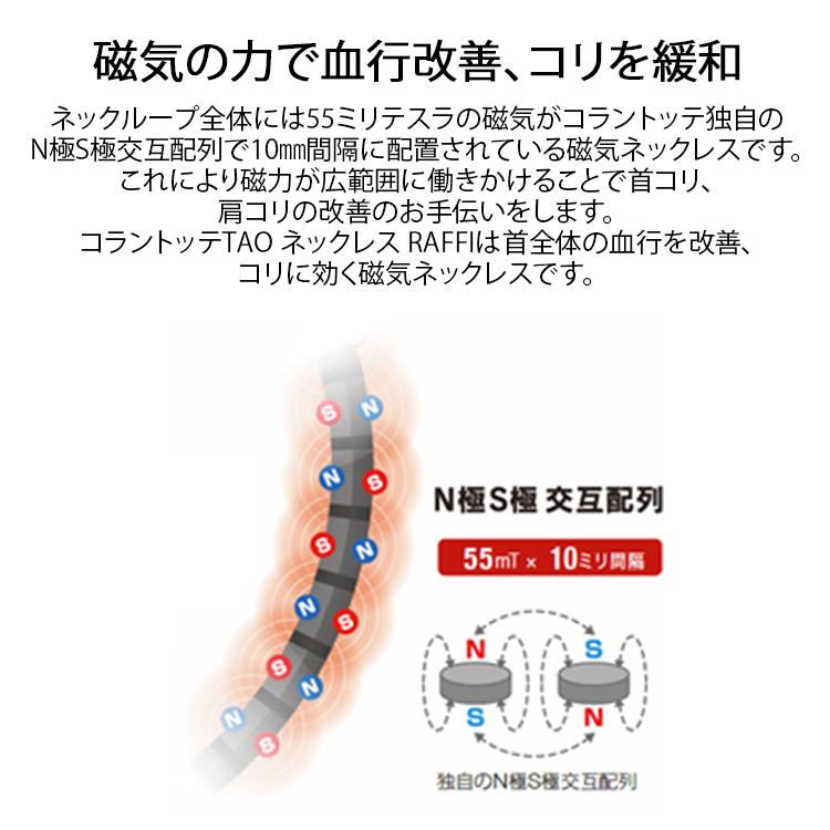 磁気ネックレス コラントッテ Colantotte TAO ネックレス RAFFI ラフィ シルバー ABAPF | ColanTotte | 03