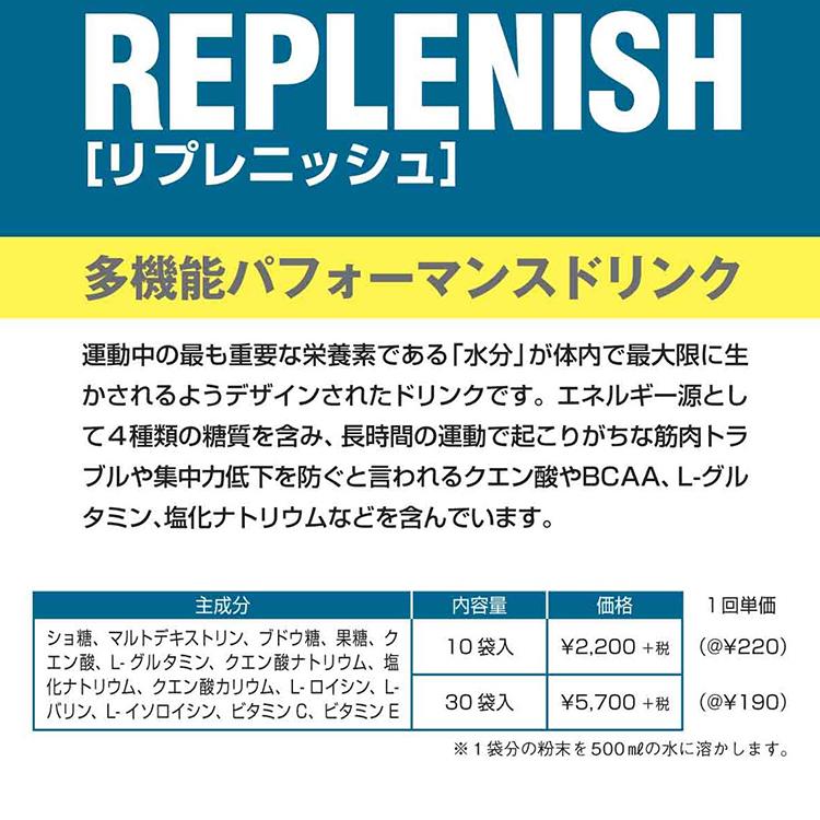 MUSASHI ムサシ REPLENISH リプレニッシュ 10袋入り サプリメント 多