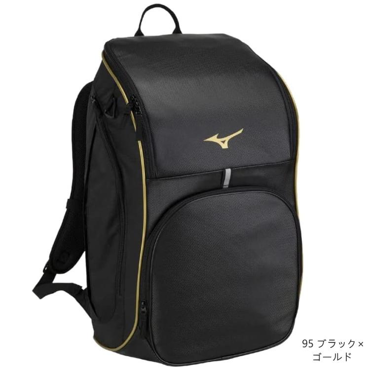 Mizuno TOKYO バックパック 大容量 ブラック/ゴールド MIZUNO（ミズノ） チームバックパック 40L ゴウヒ オールスポーツ
