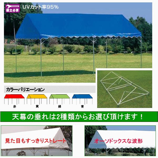 カラーテント D型（2間×3間） ●日本製の画像