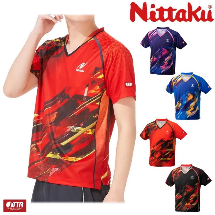 卓球ユニフォーム ニッタク Nittaku スカイトップシャツ メンズ レディース ジュニア対応 Nw 22 Nt Nw22 サンワード 通販 Yahoo ショッピング